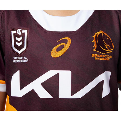 Brisbane Broncos 2024 NRL Kids Home Jersey