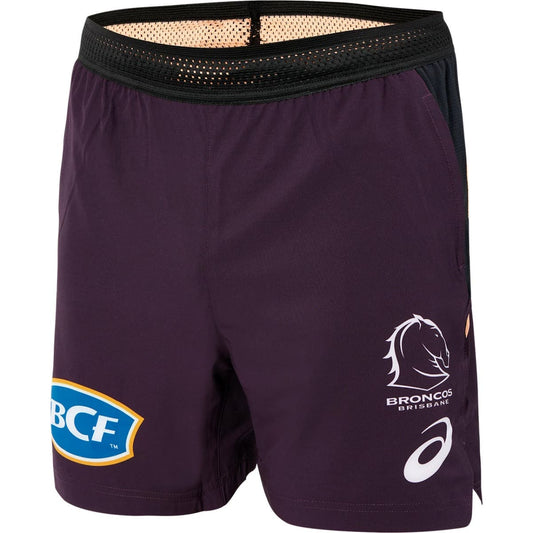 Brisbane Broncos 2024 NRL Kids Training Shorts