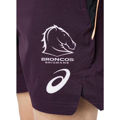 Brisbane Broncos 2024 NRL Kids Training Shorts