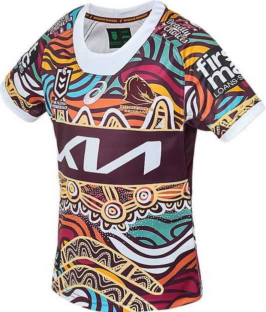 Brisbane Broncos 2023 NRL Kids Indigenous Jersey