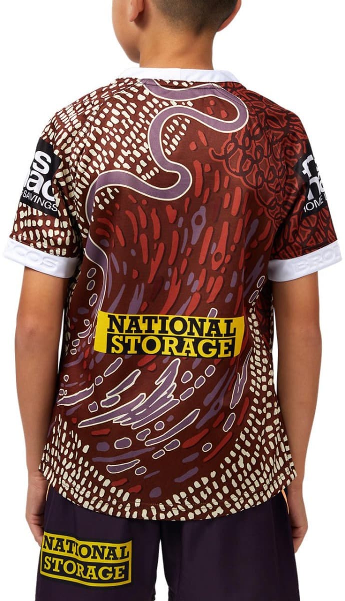 Brisbane Broncos 2024 NRL Kids Indigenous Jersey