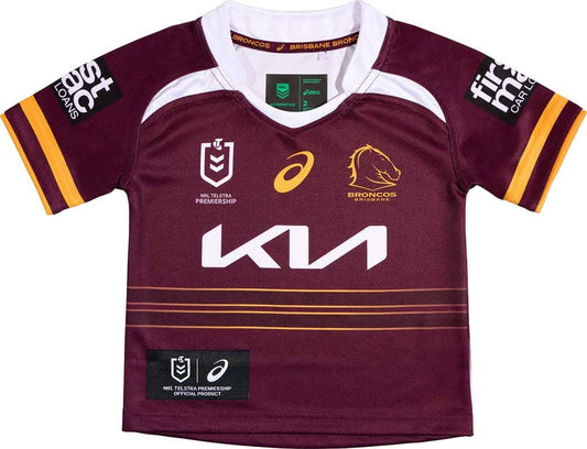 Brisbane Broncos 2025 NRL Toddler Home Jersey
