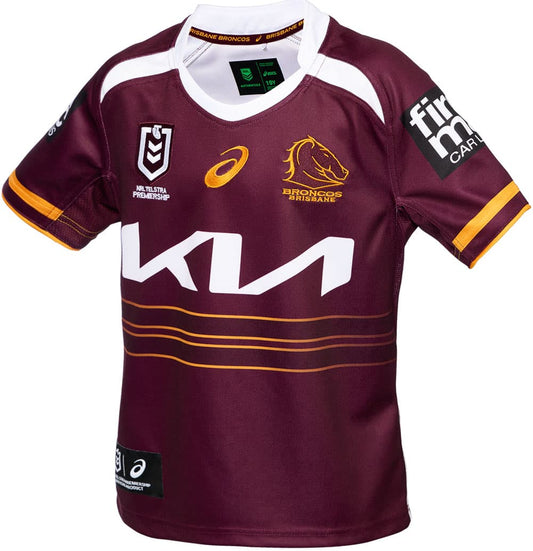 Brisbane Broncos 2025 NRL Kids Home Jersey