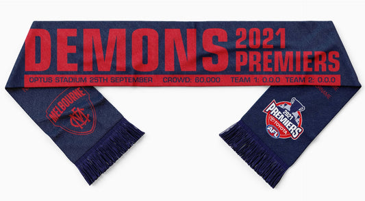 Melbourne Demons 2021 AFL Premiers Scarf