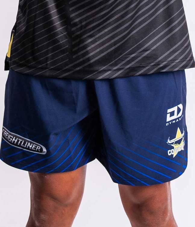 North Queensland Cowboys 2024 NRL Mens Gym Zip Shorts
