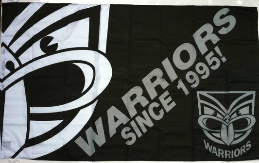 New Zealand Warriors LARGE Flag 90 x 150cm MASSIVE !!!!!!