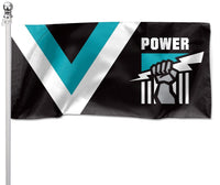 Port Adelaide Power Pole Flag 1800mm by 900mm