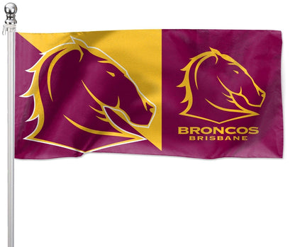 Brisbane Broncos Pole Flag 1800mm by 900mm