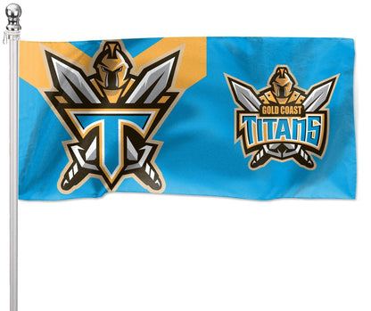 Gold Coast Titans Pole Flag 180cm by 90cm