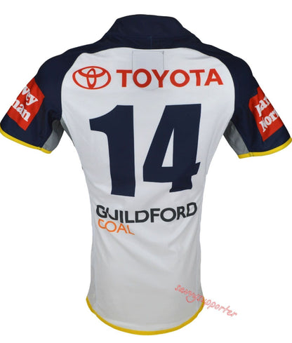 North Queensland Cowboys NRL No.14 Player Issue Away Jersey GPS pocket