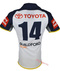 North Queensland Cowboys NRL No.14 Player Issue Away Jersey GPS pocket