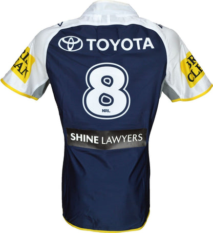 North Queensland Cowboys 2015 NRL No.8 Player Issue Home Jersey GPS pocket