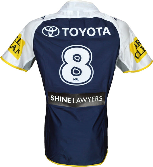North Queensland Cowboys 2015 NRL No.8 Player Issue Home Jersey GPS pocket