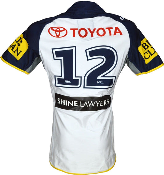 North Queensland Cowboys 2015 NRL No.12 Player Issue Away Jersey GPS pocket