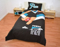 Port Adelaide Power Single Player Quilt Cover Set Doona Duvet