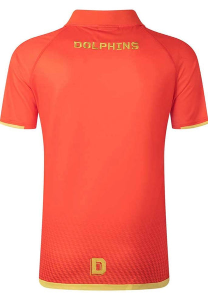 Redcliffe Dolphins Mens Red Players Polo Shirt