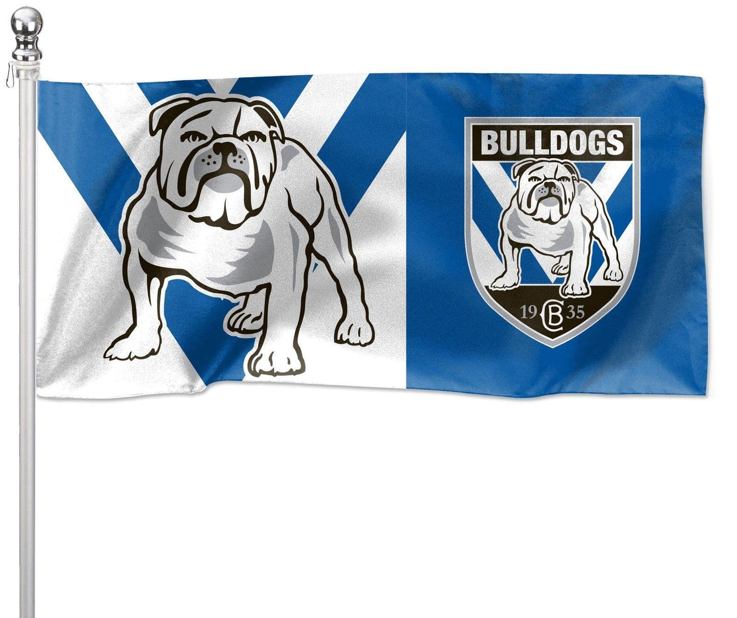 Canterbury Bulldogs Pole Flag 1800mm by 900mm