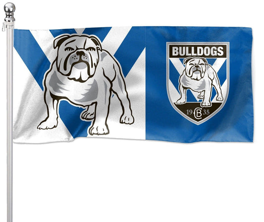 Canterbury Bulldogs Pole Flag 1800mm by 900mm