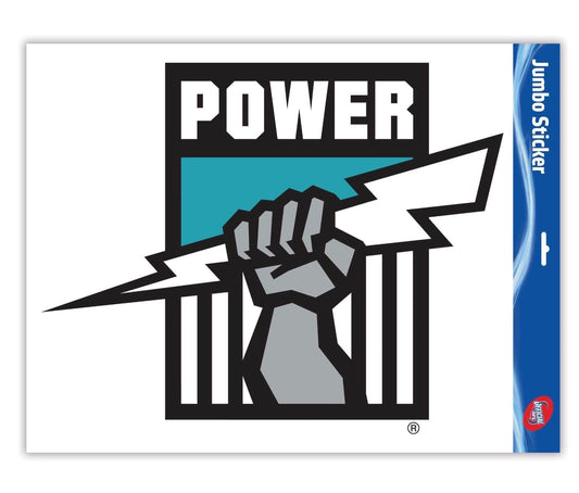 Port Adelaide Power AFL Team Logo Jumbo Sticker