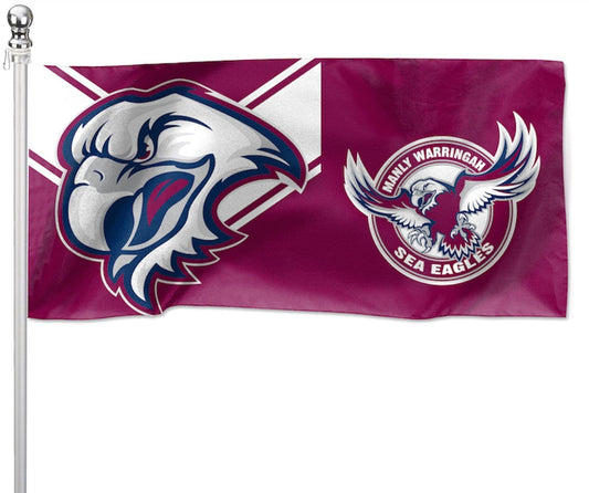 Manly Sea Eagles Pole Flag