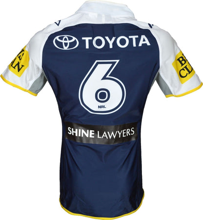 North Queensland Cowboys 2015 NRL No.6 Player Issue Home Jersey GPS pocket