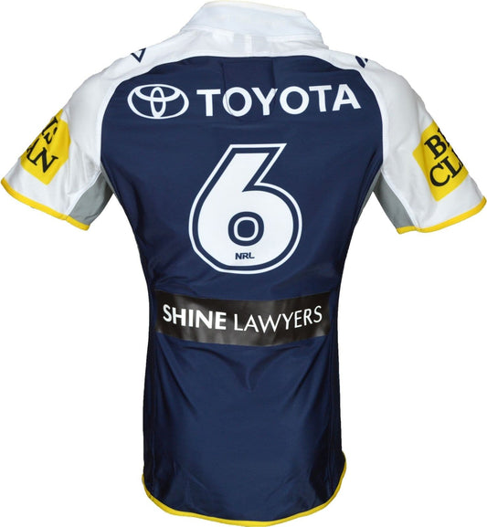 North Queensland Cowboys 2015 NRL No.6 Player Issue Home Jersey GPS pocket