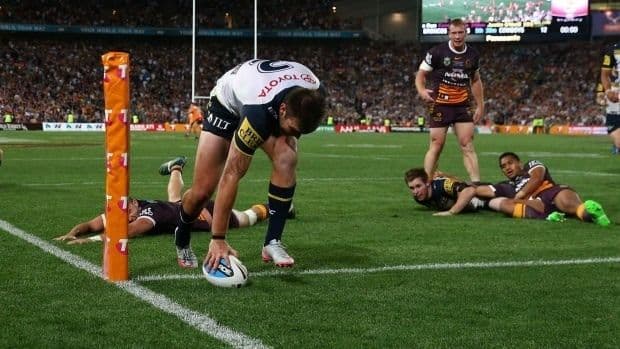 North Queensland Cowboys 2015 NRL No.2 Player Issue Away Jersey GPS pocket