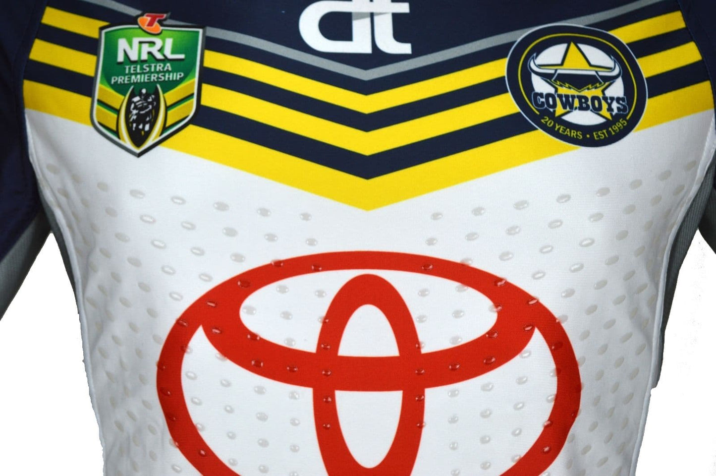 North Queensland Cowboys 2015 NRL No.2 Player Issue Away Jersey GPS pocket
