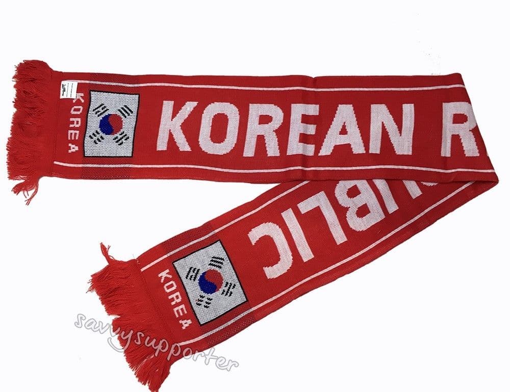 Korean Football Supporter Jacquard Scarf Korea