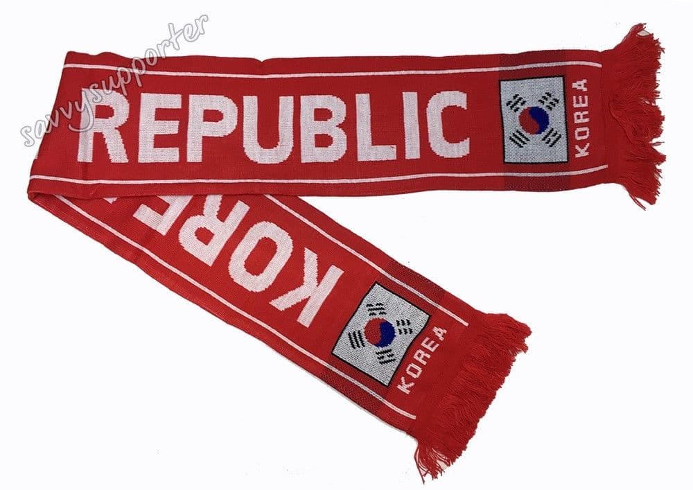 Korean Football Supporter Jacquard Scarf Korea