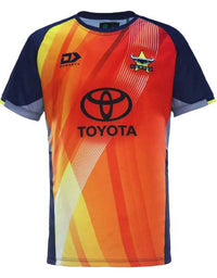 North Queensland Cowboys 2024 NRL Mens Orange Warm Up Shirt