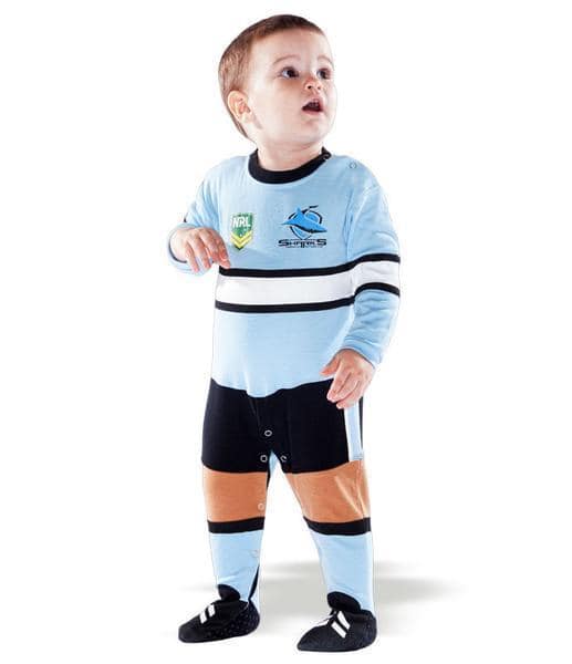 Cronulla Sharks NRL Infant Toddler Baby Footysuit