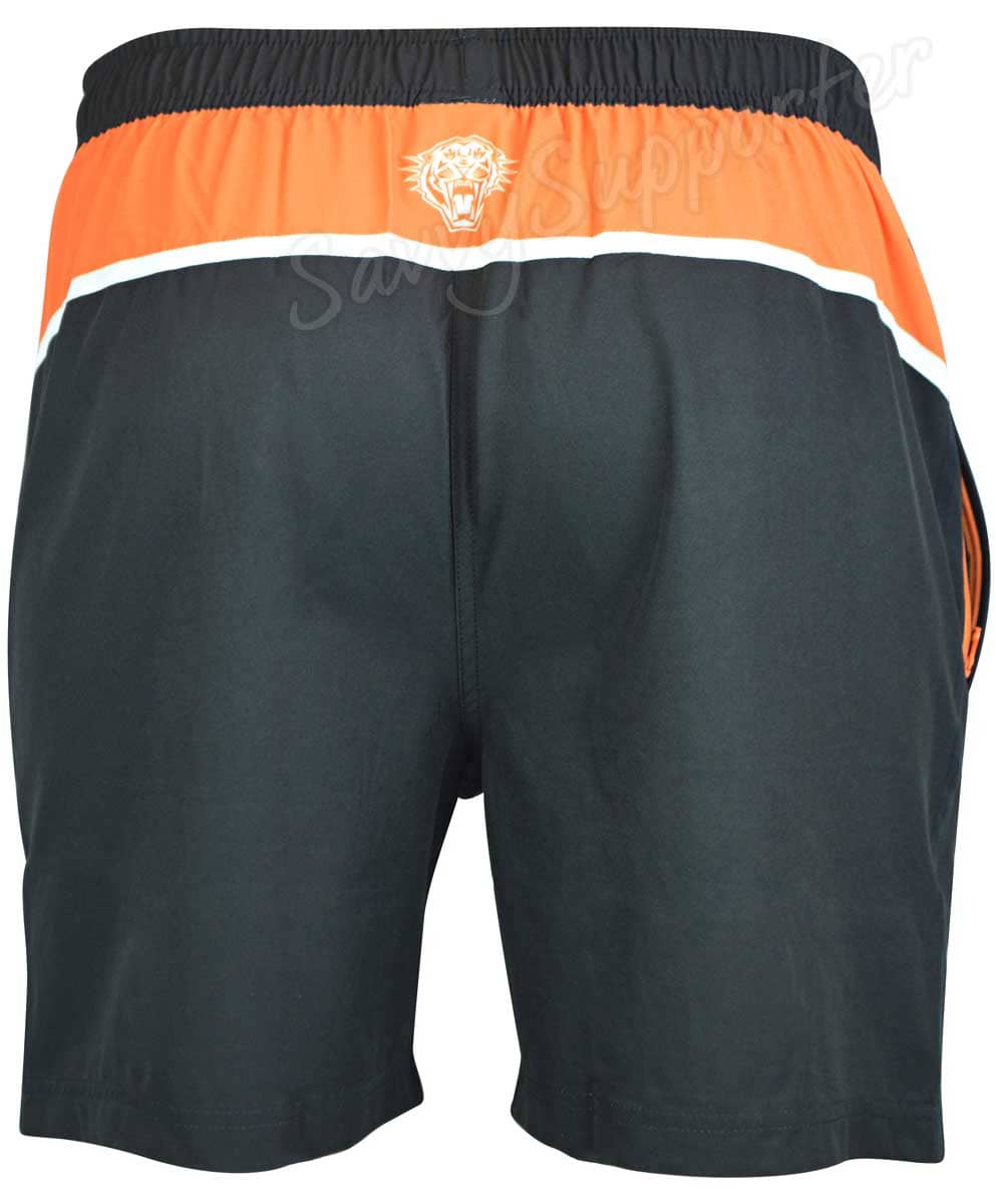 Wests Tigers NRL Mens Training Gym Shorts