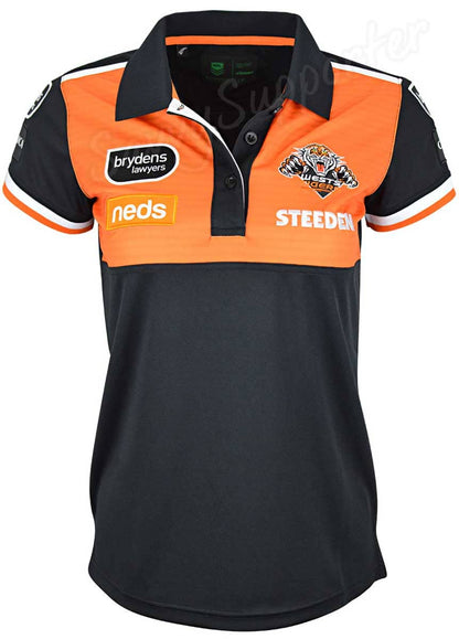 Wests Tigers NRL Ladies Media Polo Shirt