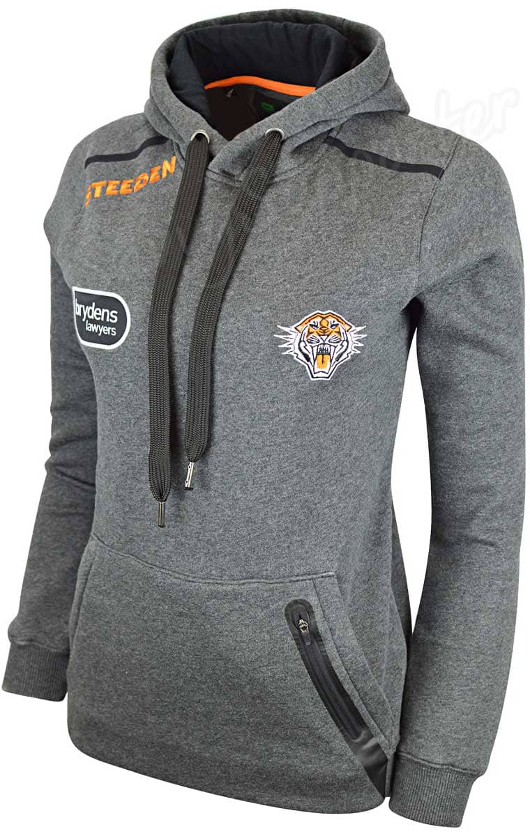Wests Tigers NRL Ladies Players Fleece Hoody
