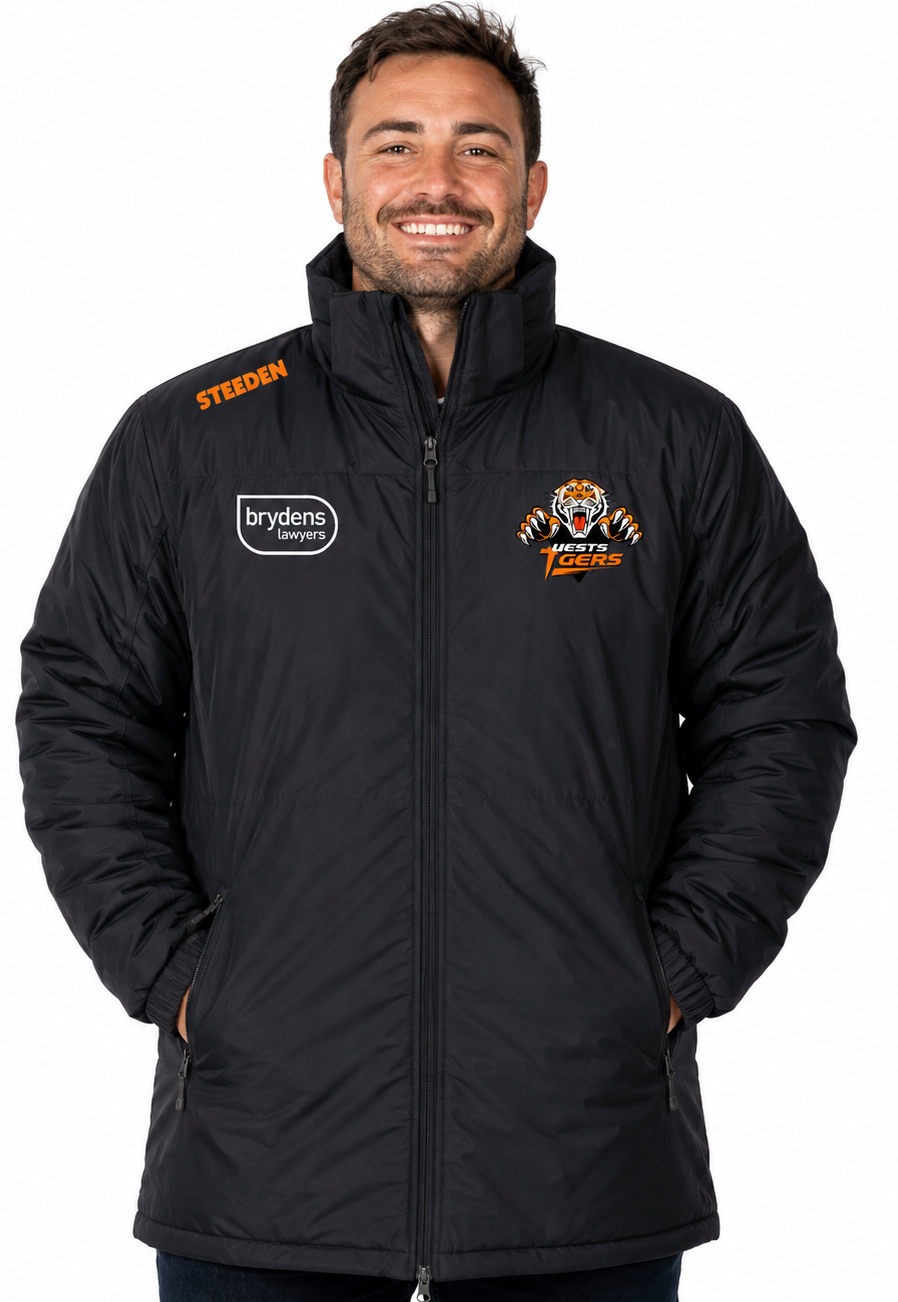 Wests Tigers NRL Mens Coaches Jacket Size SMALL only