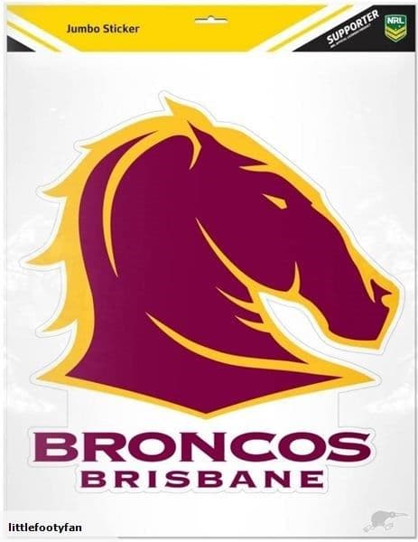 Brisbane Broncos NRL Team Emblem Jumbo Sticker