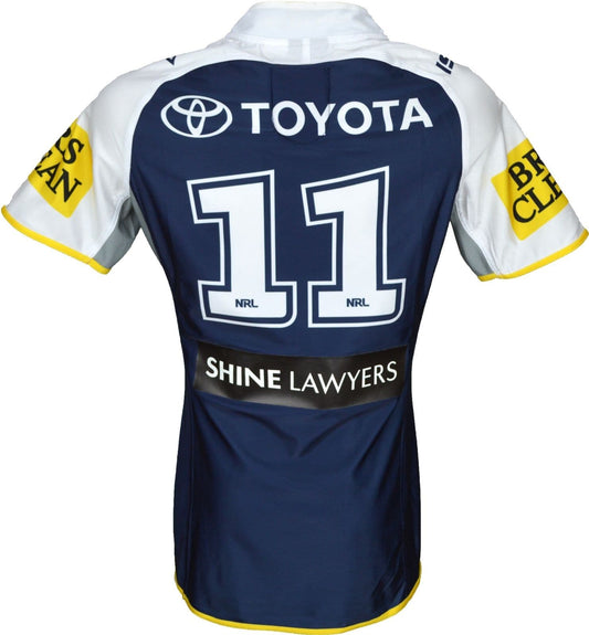 North Queensland Cowboys 2015 NRL No.11 Player Issue Home Jersey GPS pocket