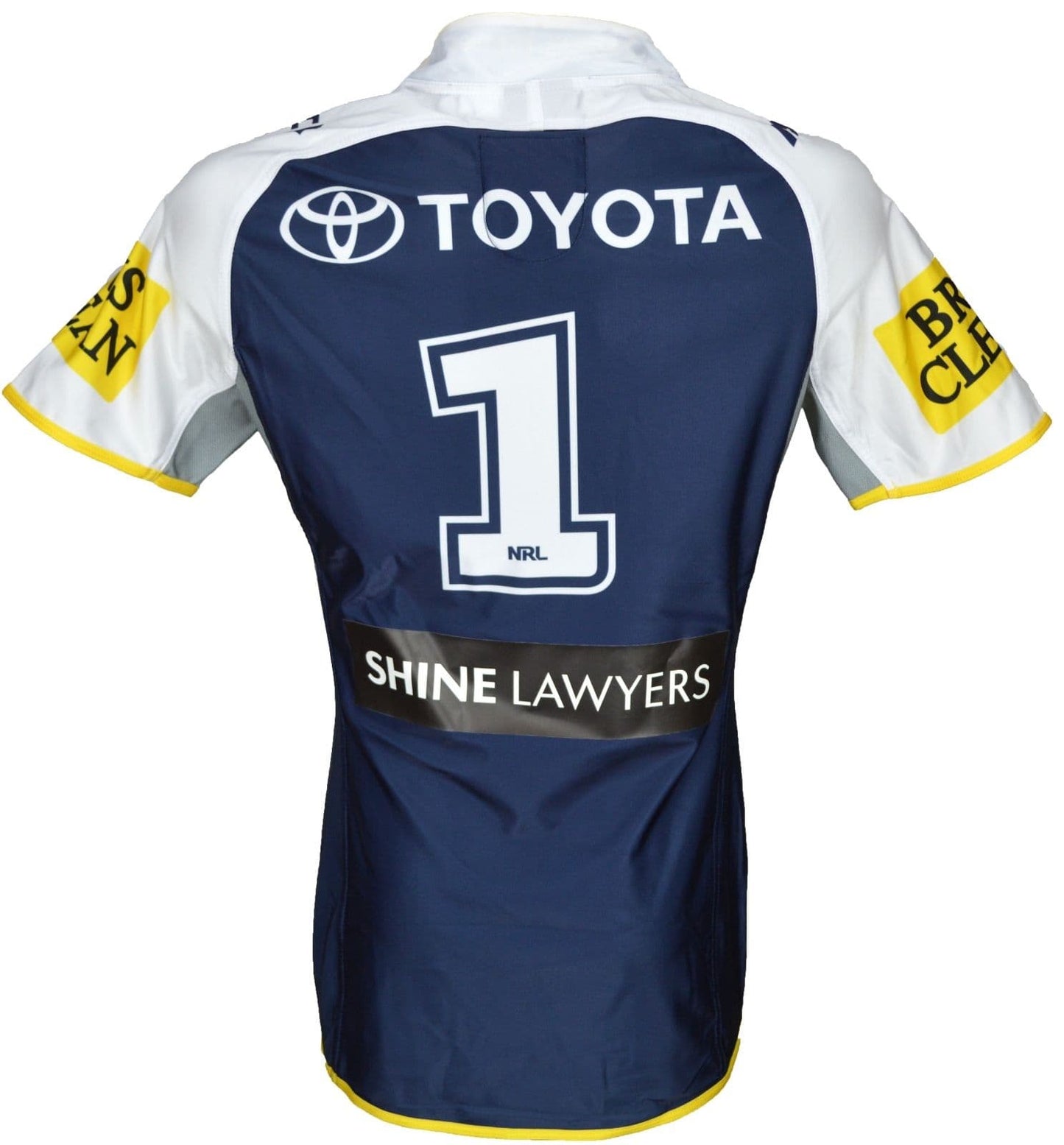 North Queensland Cowboys 2015 NRL No.1 Player Issue Home Jersey GPS pocket