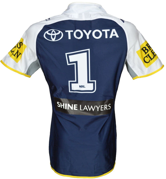 North Queensland Cowboys 2015 NRL No.1 Player Issue Home Jersey GPS pocket