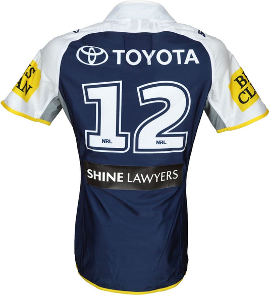North Queensland Cowboys 2015 NRL No.12 Player Issue Home Jersey GPS pocket