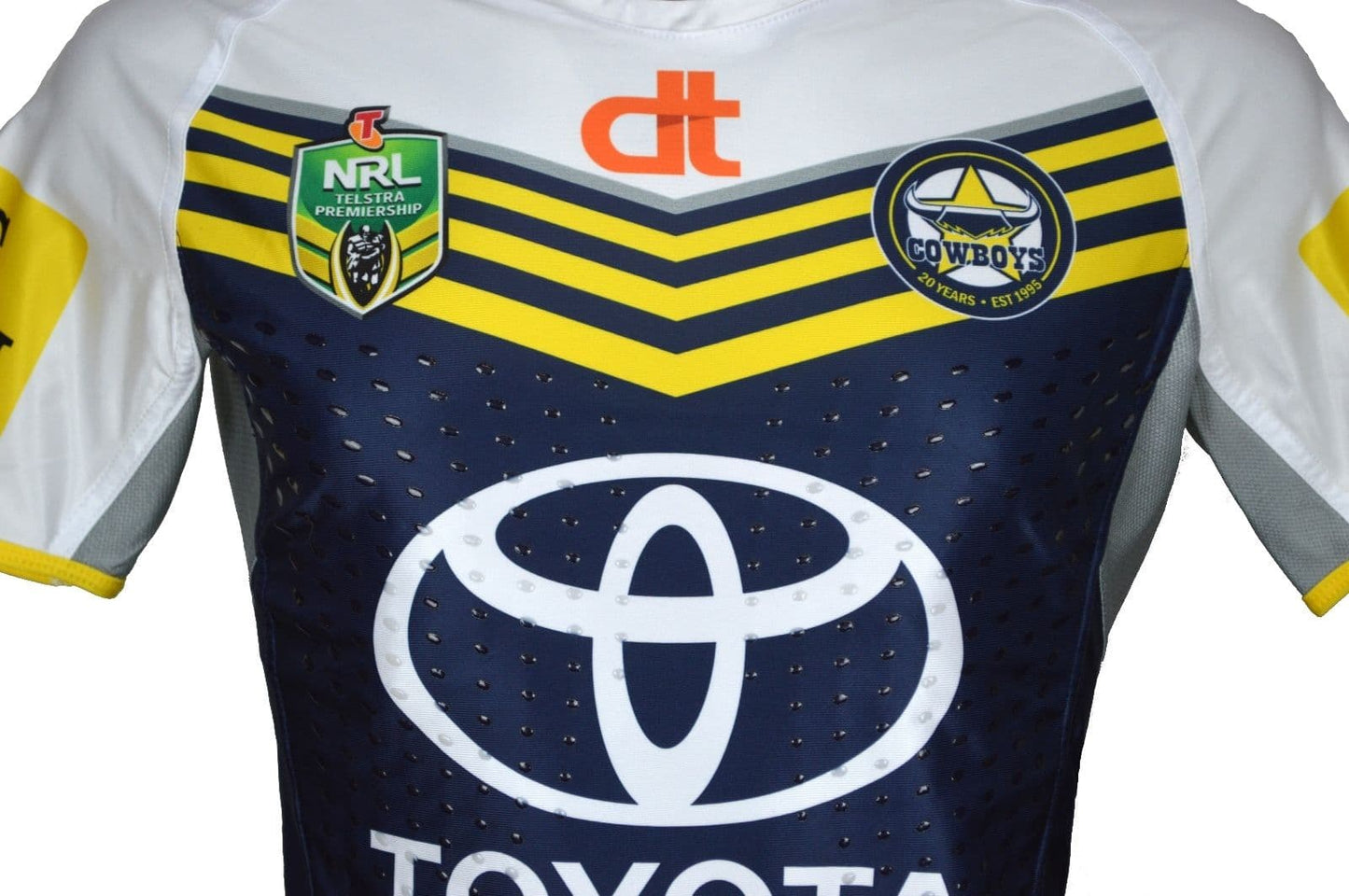 North Queensland Cowboys 2015 NRL No.12 Player Issue Home Jersey GPS pocket