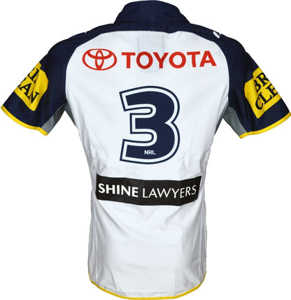 North Queensland Cowboys 2015 NRL No.3 Player Issue Away Jersey GPS pocket