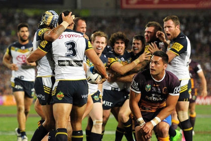 North Queensland Cowboys 2015 NRL No.3 Player Issue Away Jersey GPS pocket