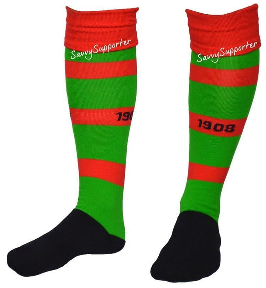 South Sydney Rabbitohs NRL 1908 Player Issue Home Socks Size 2-7