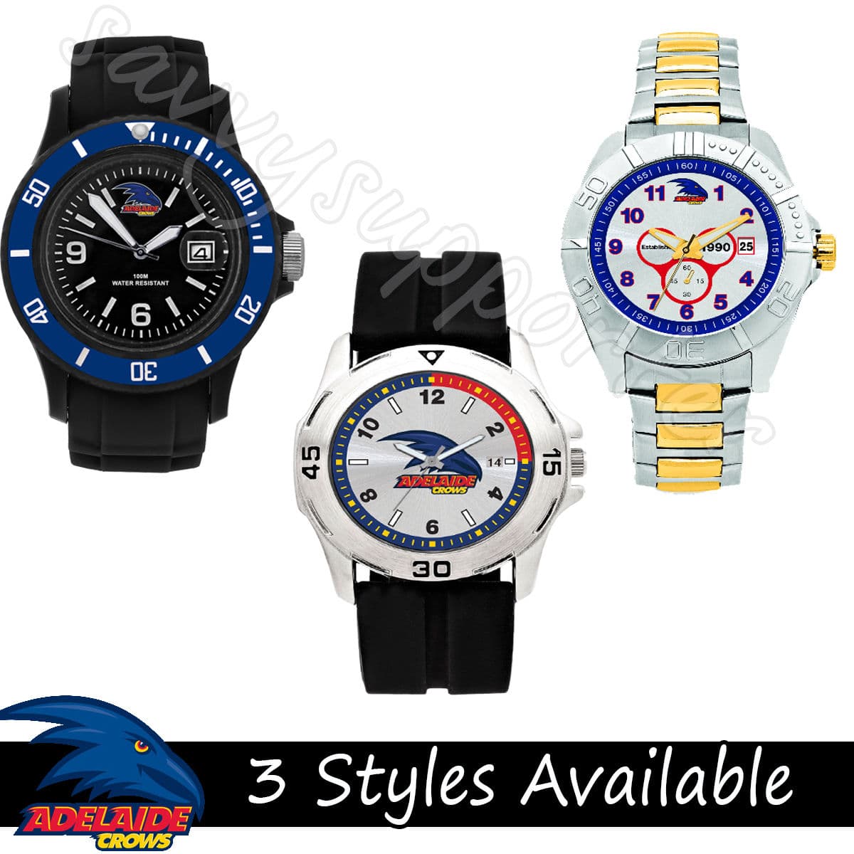 Adelaide Crows Adults Watch - Various Styles Available