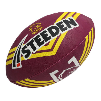 Brisbane Broncos 2025 NRL Size 5 Supporter Football