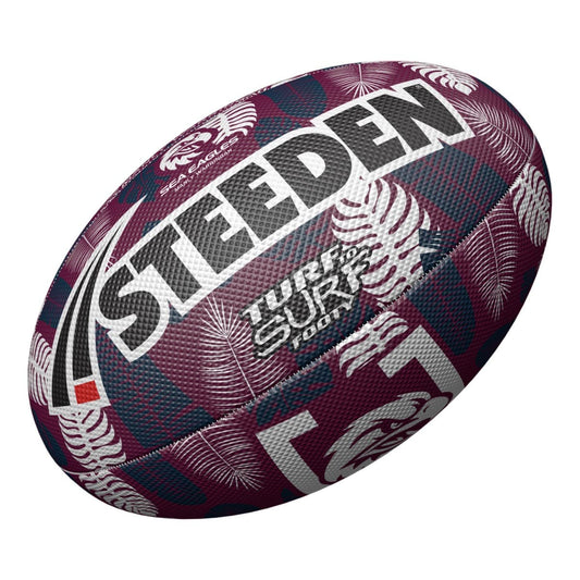 Manly Sea Eagles NRL 'Turf to Surf' Size 3 Beach Football