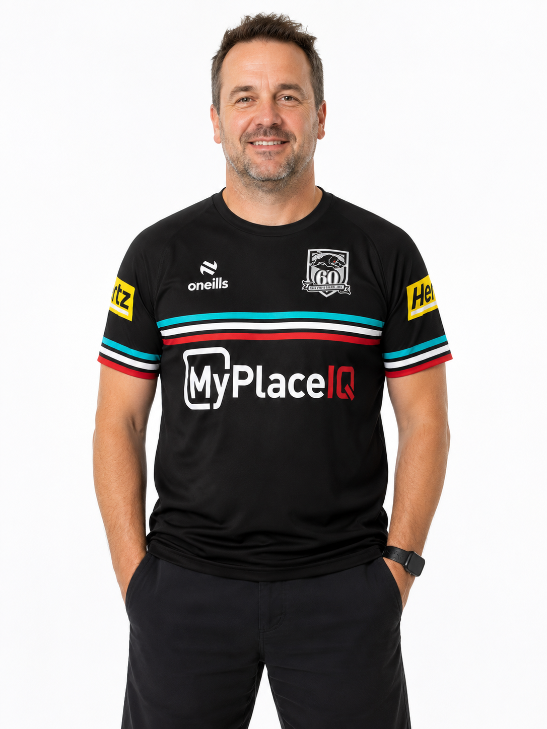 Penrith Panthers 2026 NRL Mens Black Training Shirt