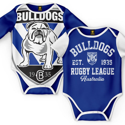 Canterbury Bulldogs NRL Toddler 2pc Bodysuit Gift Set